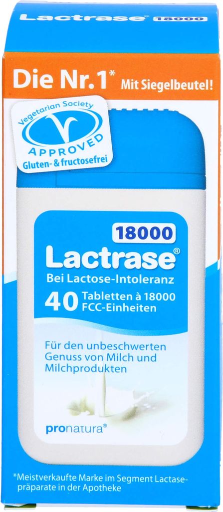 Lactase 18000, tabletten voor mensen met Productafbeelding 