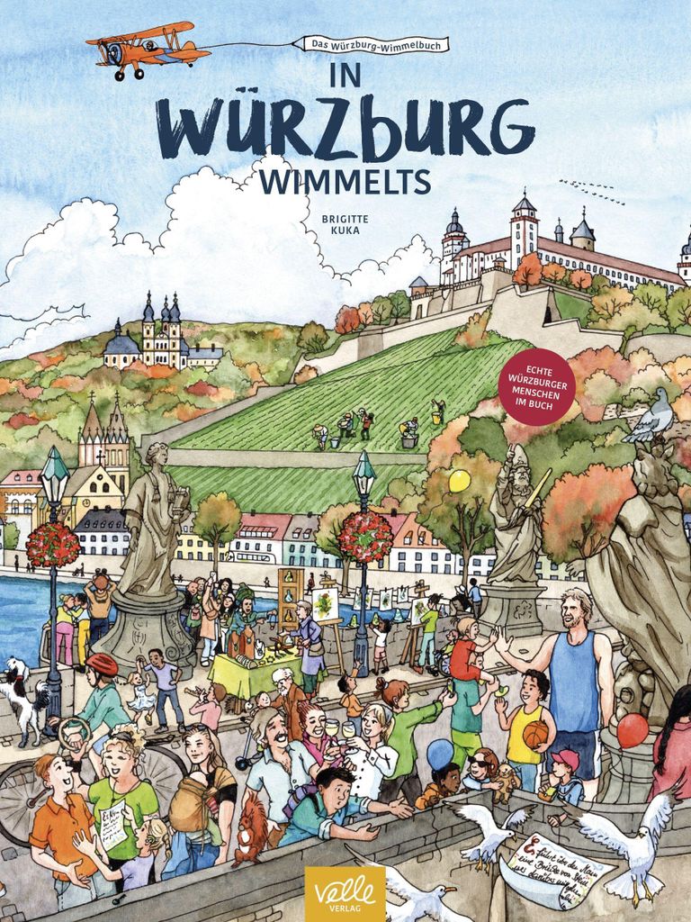 Wimmelbuch Würzburg: Bekannte Orte und echte Produktbild 