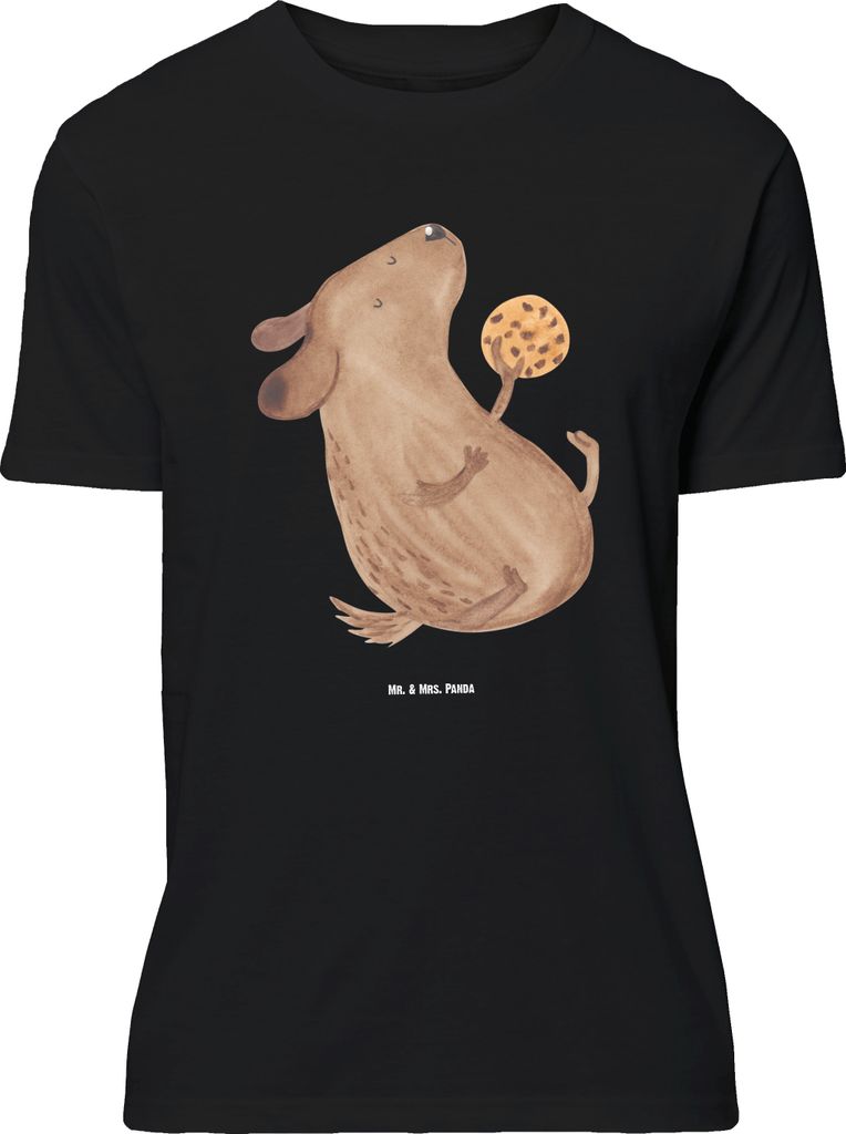 Mr. & Mrs. Panda S T-Shirt Hund Keks - Schwarz - Geschenk, Hundeleckerli, Tshirt, Leckerli, Shirt, Lustiges, oberteil, glücklich, Sprüche, Hungrig