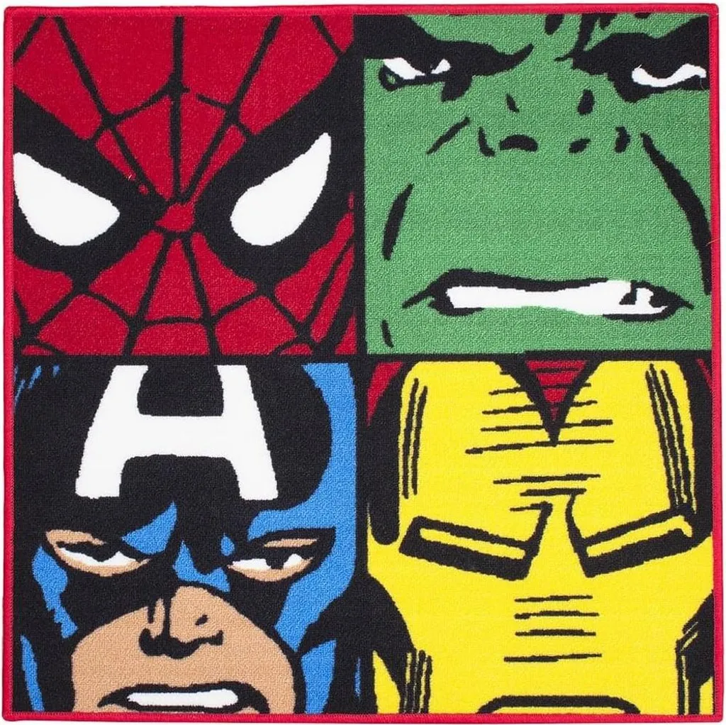 Tapis de Chambre Marvel Avengers TC436 Multicolore Idéal pour les Fans