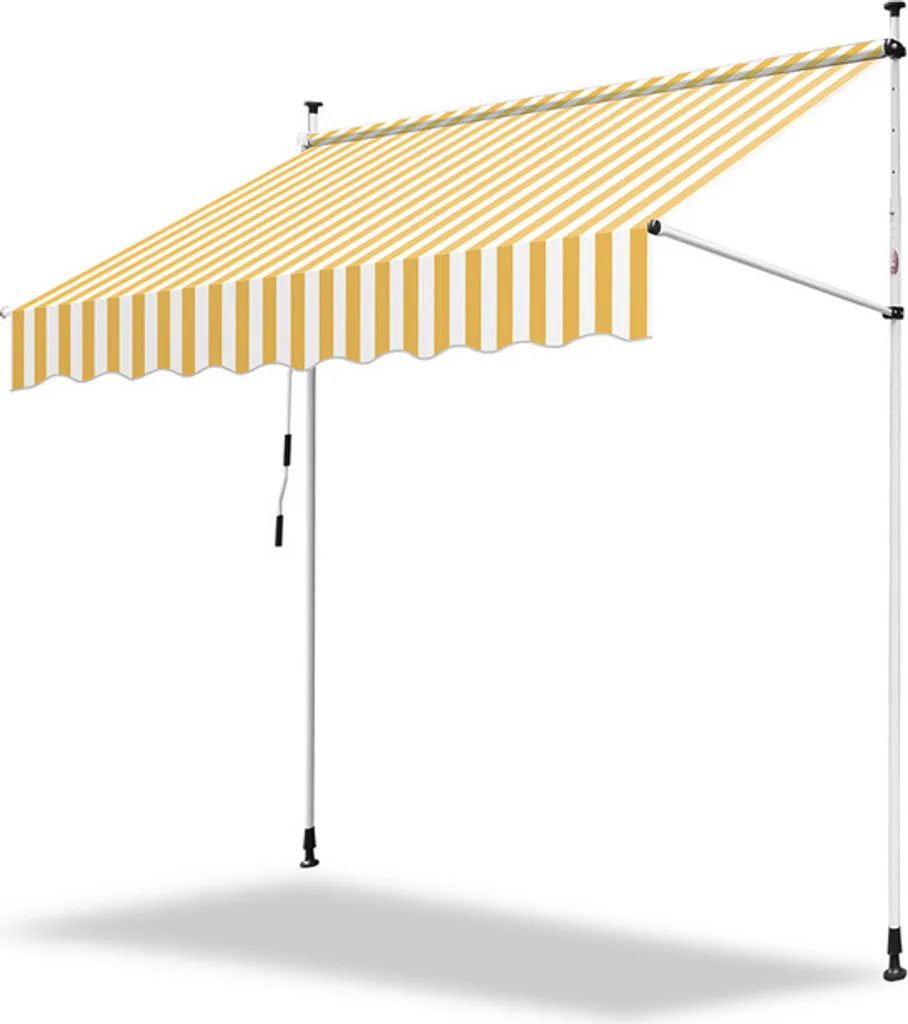 Offerta Tenda Sole Clanmacy 1.5m: Giallo/Bianco Idrorepellente a Prezzo Shock