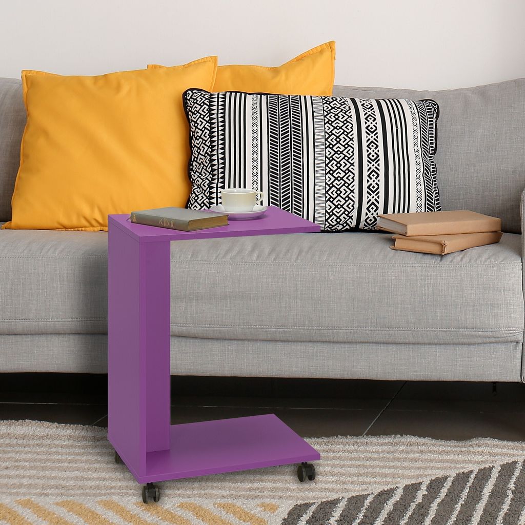 Skye Decor, Shp-108-Uu-1, Beistelltisch, Lila, 100 % MELAMINBESCHICHTETE SPANPLATTEN, 35 x 45 x 65 cm