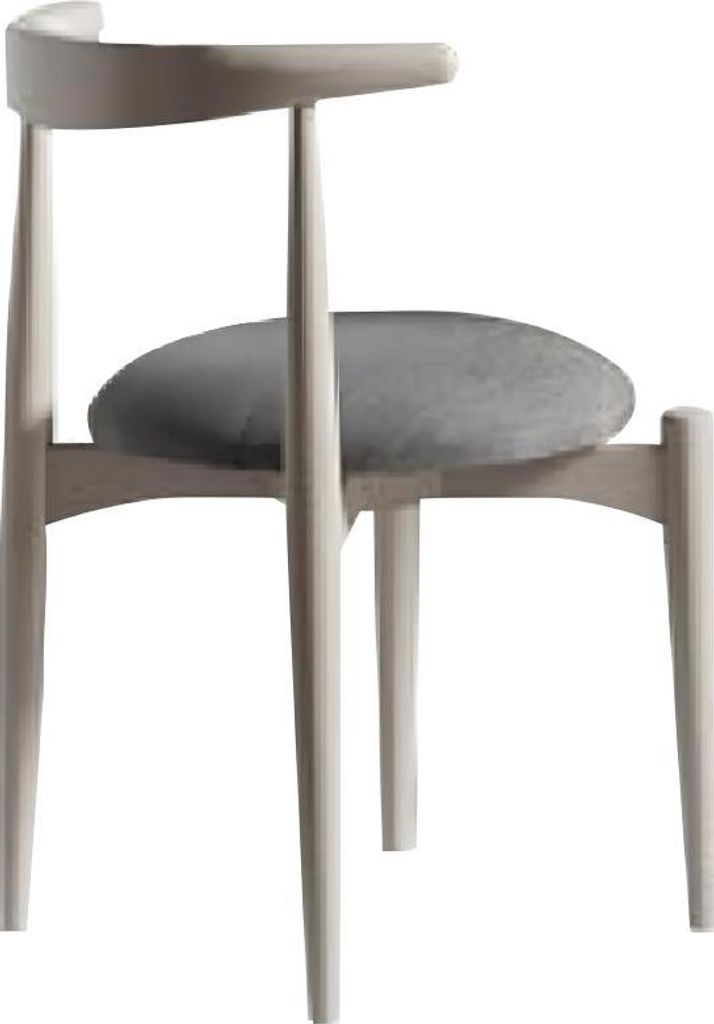 Küchenstuhl Esszimmerstuhl Holzstuhl ohne Armlehnen Beige Holz Modern