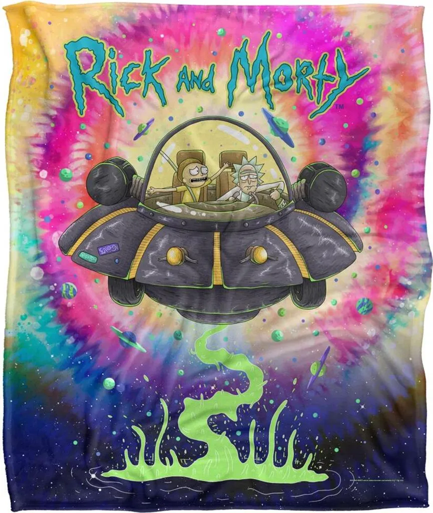 Couverture de Voyage Rick And Morty Space Trip Idéale pour le Camping