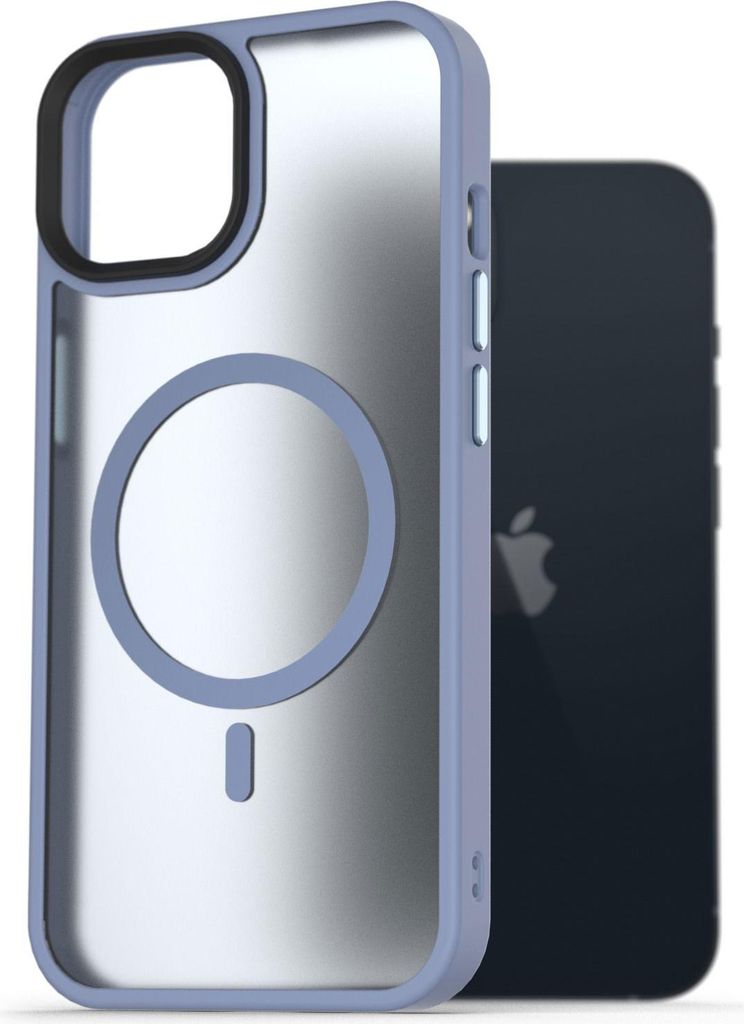 AlzaGuard Matte Case Kompatibel mit MagSafe pro iPhone 13 světle modrý