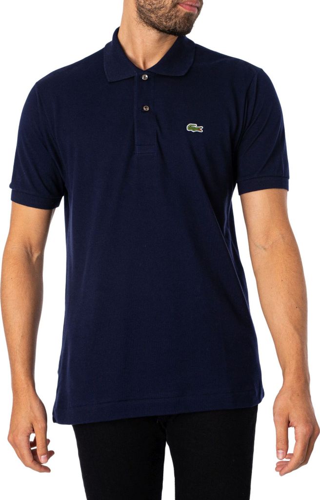 Lacoste Logo-Polo-Shirt, Blau M Produktbild 