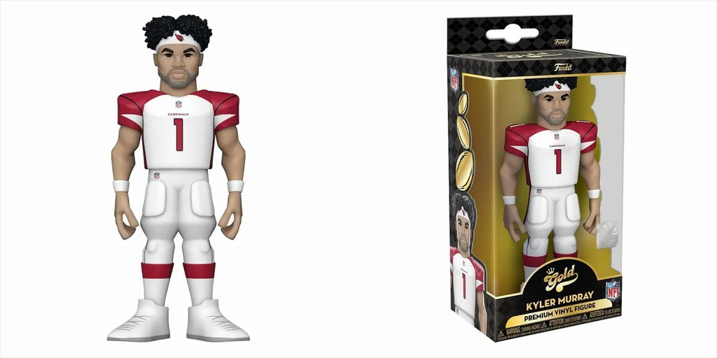 Cadeau Idéal Fan NFL Kyler Murray - Figurine Funko Gold Haut de Gamme