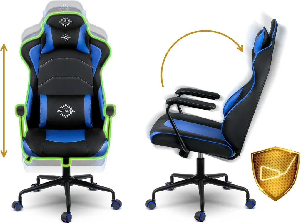 Sedia Gaming Sofotel Yasuo per Ragazzi: Ergonomia e Stile Blu e Nero 2026 - 10