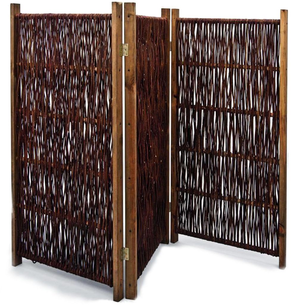 NOOR Weiden Paravent 3-teilig 120x180 cm - klappbarer Produktbild  KI-generiertes Bild