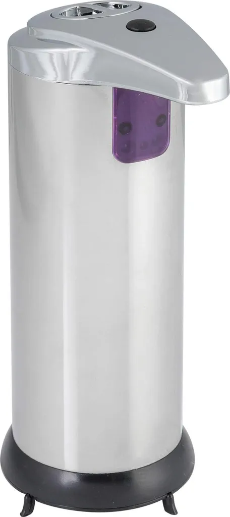Distributeur automatique de savon liquide argenté avec capteur intégré