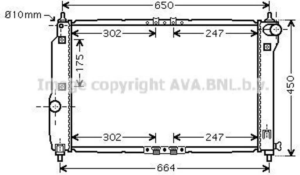 Radiateur de Refroidissement Moteur pour Aveo T200 et T250 PRASCO DWA2067