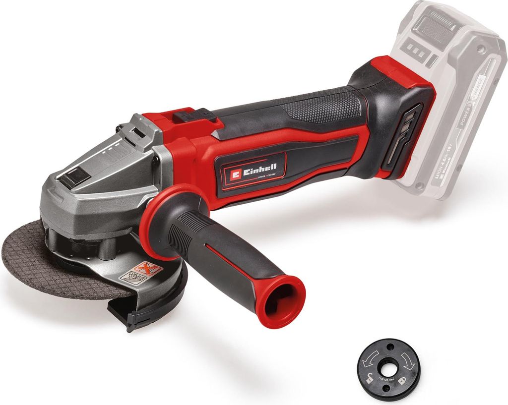 Akku-Winkelschleifer Einhell Power X-Change TE-AG 18/115 Q Produktbild 