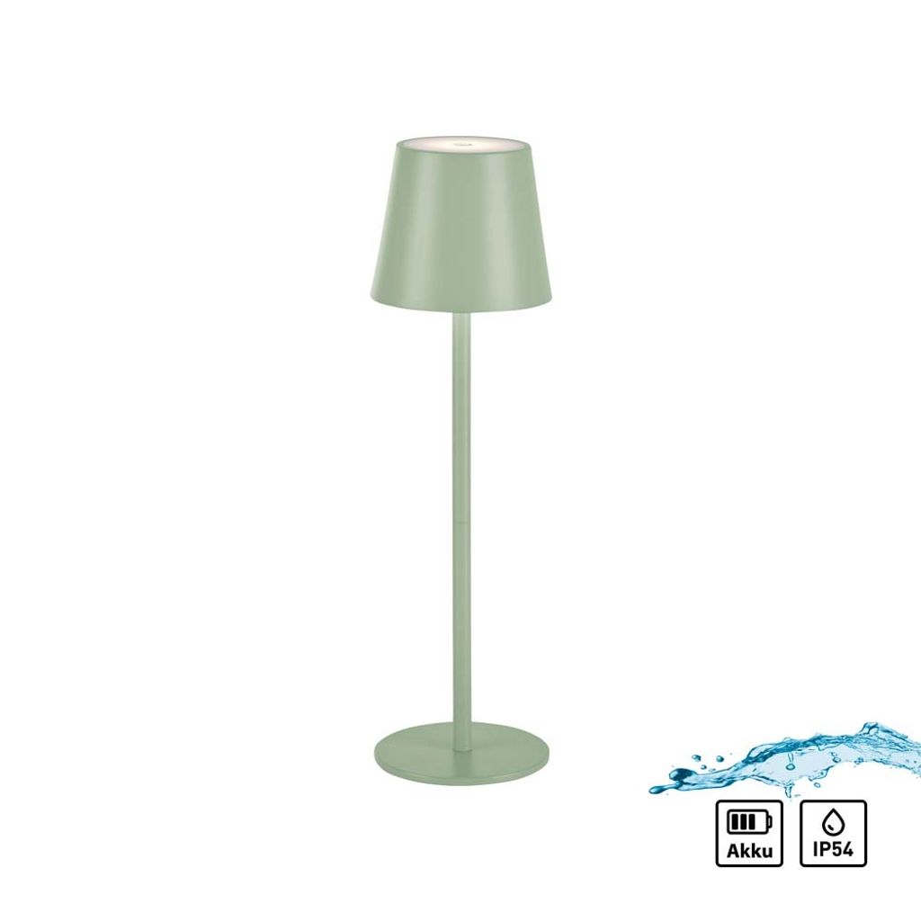 Vonkajšia stolová lampa prenosná zelená dotyková IP54 LED Obrázok produktu 3