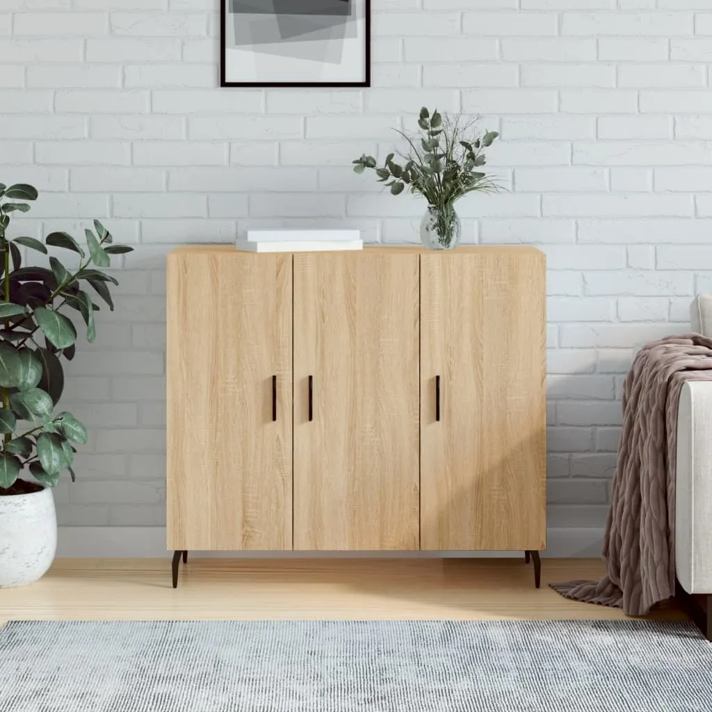 Credenza Economica Legno Rovere Sonoma 90x34x80 cm Living Store