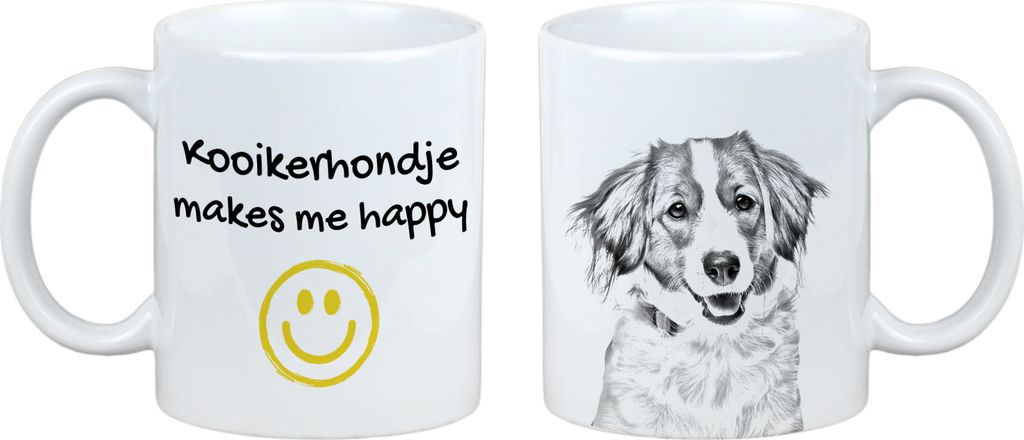 Kooikerhondje - Tasse mit Hund, fröhliche Tasse für Hundeliebhaber, personalisiertes Geschenk der Marke Art-Dog