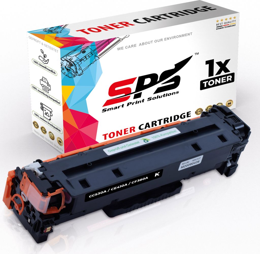 1x Toner 304A CC530A Schwarz kompatibel für HP Color Laserjet CM2320
