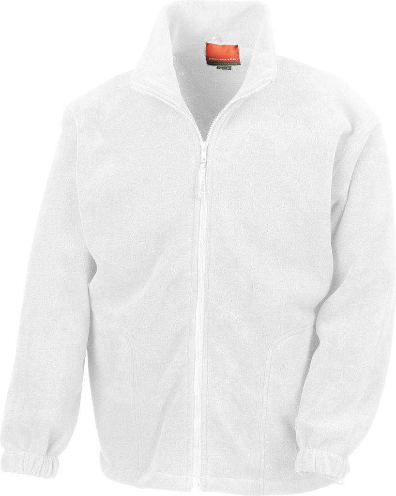 Result Herren Fleece-Jacke, Antipilling BC922 (XS) (Weiß)