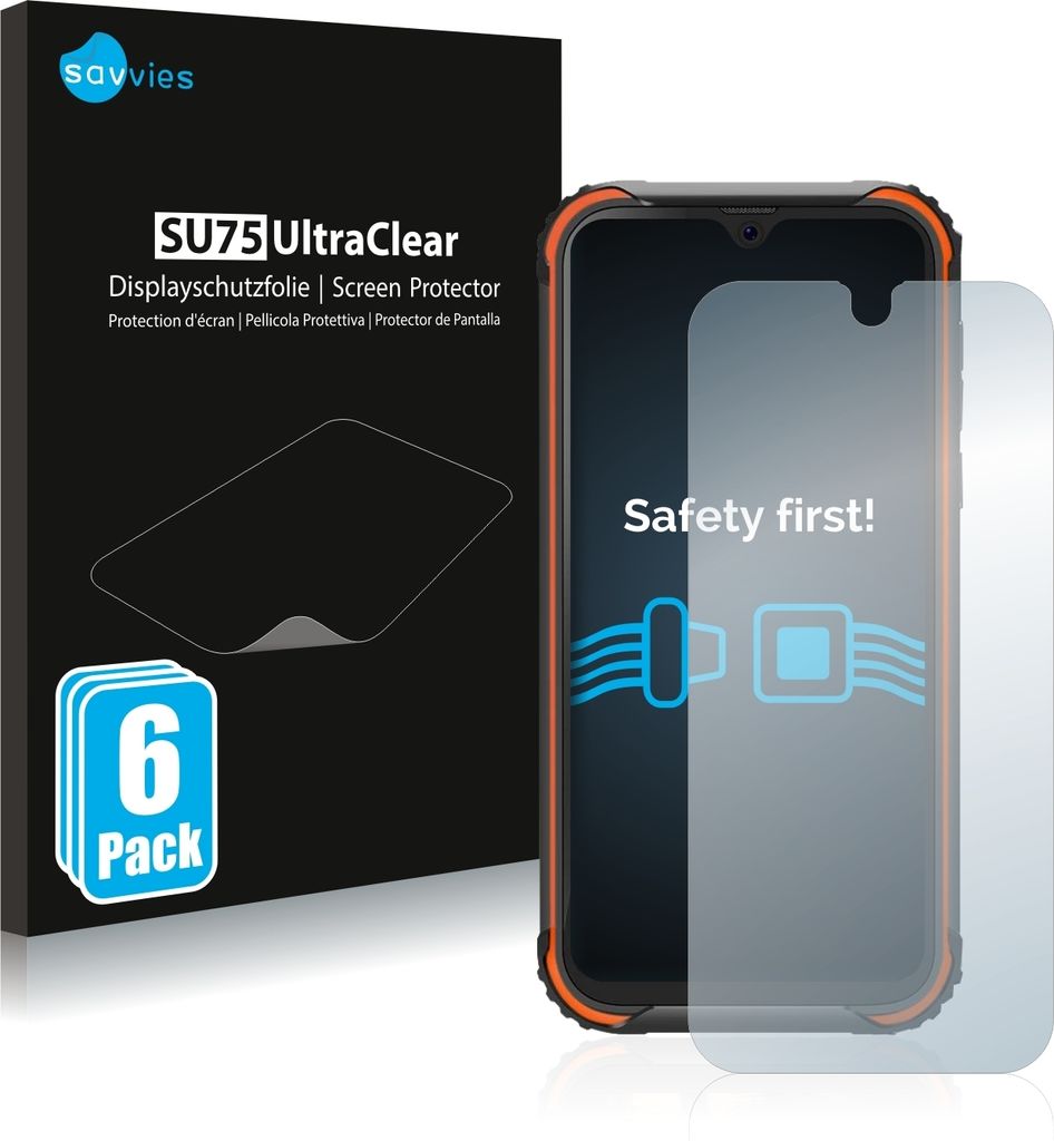 6x Für Blackview BV5900 Schutzfolie Savvies Displayschutz Display Schutz Folie Klar Transparent