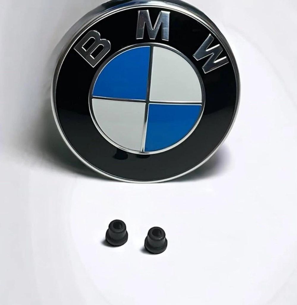 82mm 2x Gummitüllen Blau Emblem Heckklappe Kofferraum Produktbild 