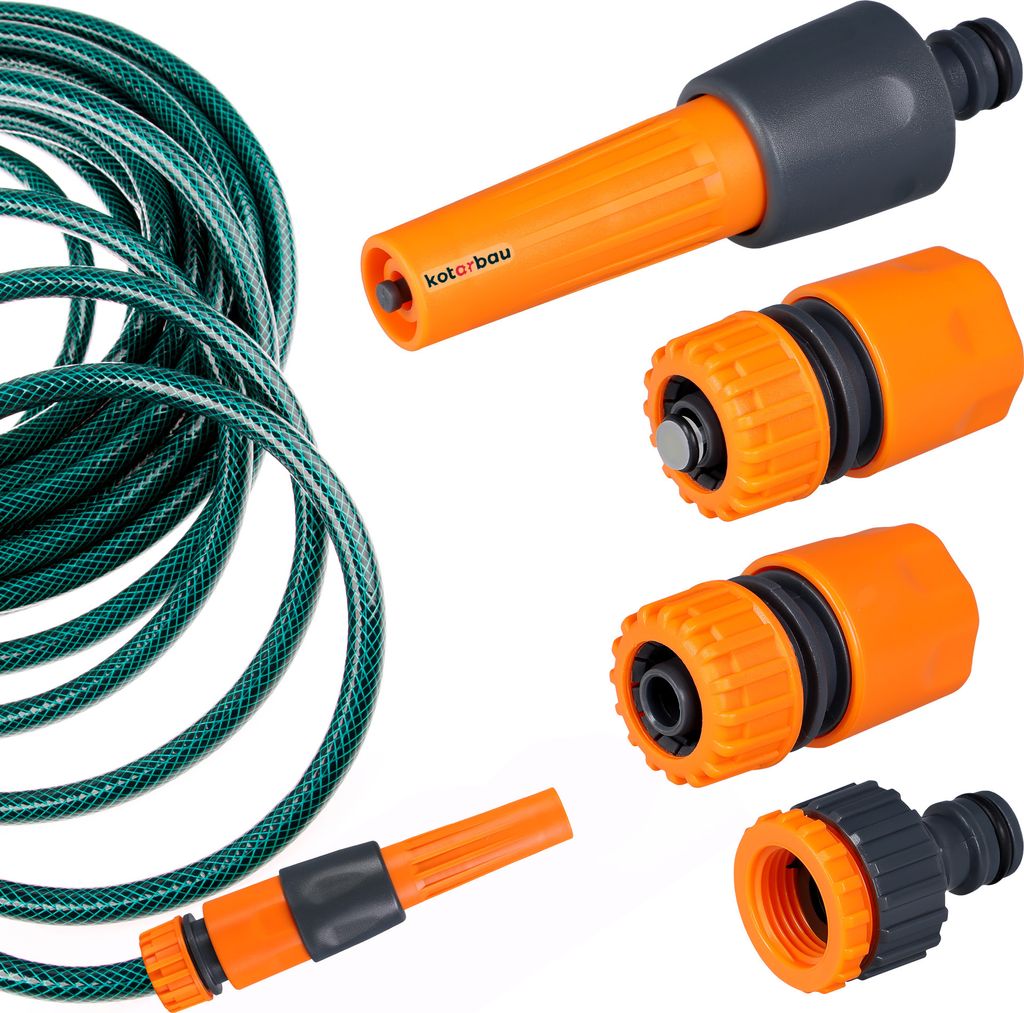KOTARBAU® Záhradná hadicová prípojka 4-dielna 1/2" PVC Obrázok produktu 