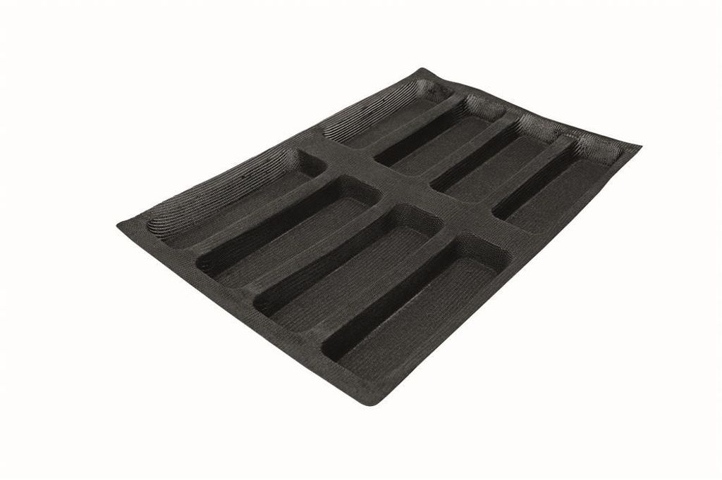 Backmatte Backform für 8 Sandwiches AIR Glasfasergewebe/Silikon Antihaftbeschichtung Lebensmittelecht Profi-Qualität
