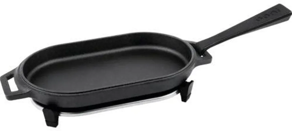 Sizzler Pan anti-adhésif en fonte pour servir vos plats chauds sans brûlure