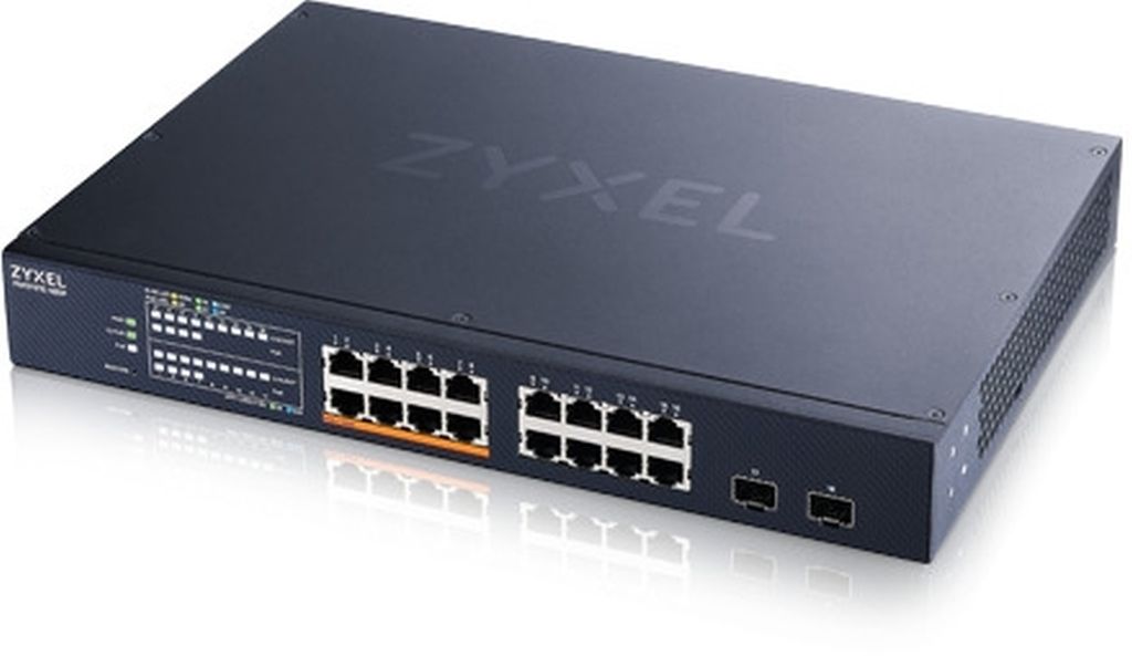 Zyxel XMG1915-18EP 16-Port mit 2,5GbE, 2 SFP+, PoE++, 180W Smart Switch