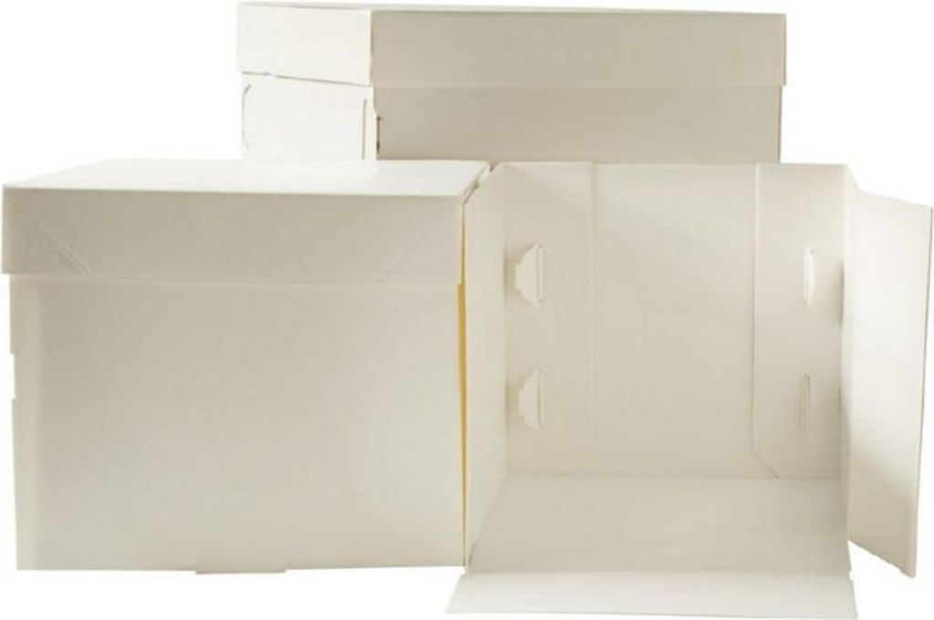 Tortenkarton ohne Aufdruck, 26,5 x 26,5 x 25 cm Produktbild 