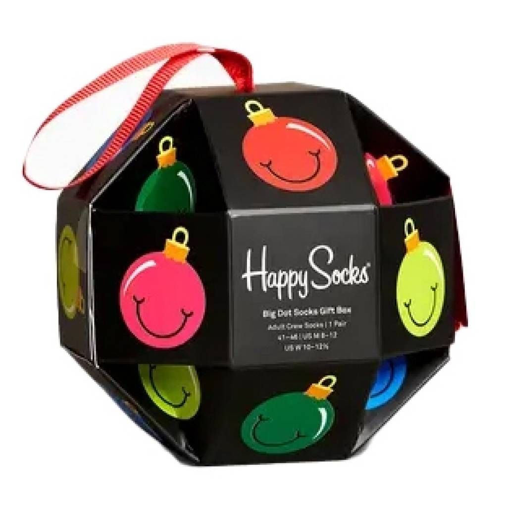 HAPPY SOCKSPACK BAUBLE GIFT BOXSchwarz Produktbild 