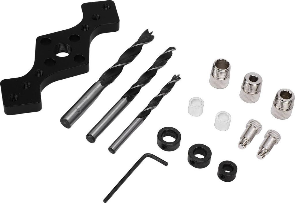 Dowel Jig Kit selbst zentrierend gerade Bohrung Führung mit 3 Bohrer für die Holzbearbeitung
