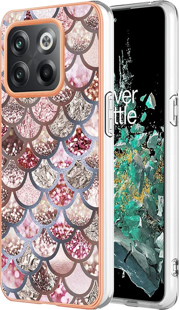 Custodia OnePlus 10T / Ace Pro 5G - Silicone TPU Antiurto Fantasia Caffè