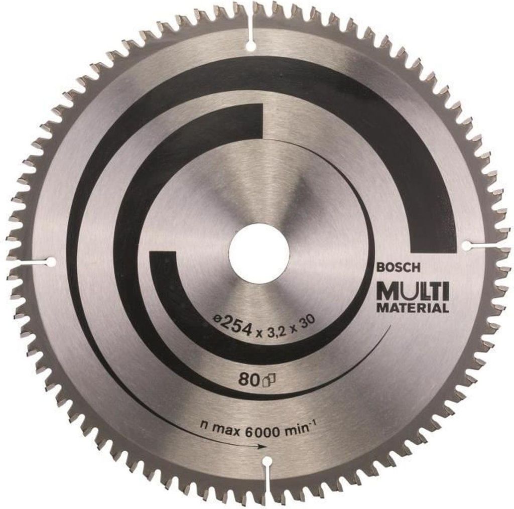 BOSCH circular saw blade 254 x 30 x 3.2 mm (80 teeth) - Immagine del prodotto 