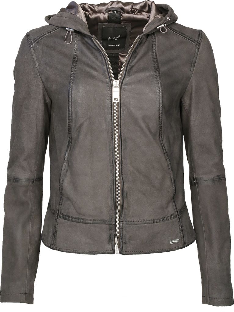 Maze Lederjacke Donie Damen anthracite S