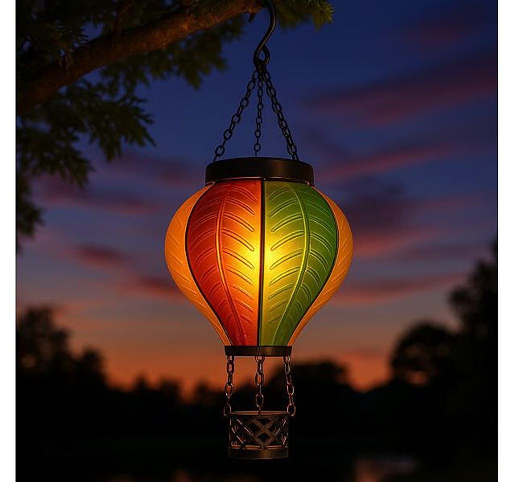 Lanterne solaire à LED "montgolfière" Image du produit 