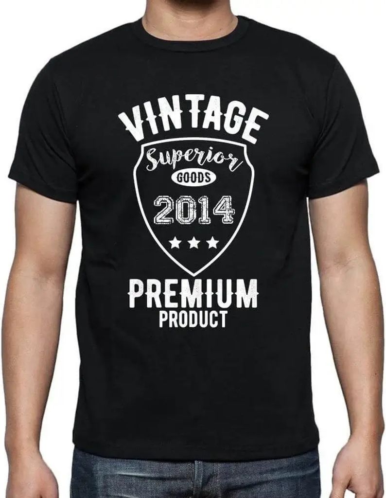 Herren Grafik T-Shirt Vintage Superior Goods Premium Product 2014 Geschenk 10. Geburtstag Jahrestag 10 Jahre Jubiläum 10 Jährige Mann Jahrgang 2014