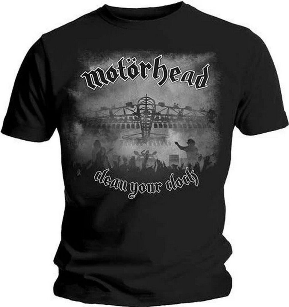 Motorhead - "Clean Your Clock" T-Shirt für Herren/Damen Uni RO1590 (L) (Schwarz)