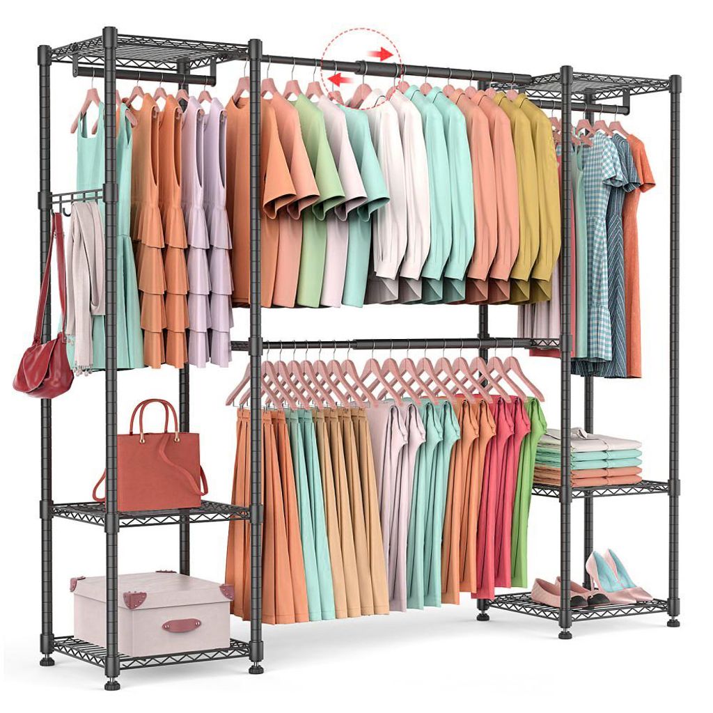 Porte-vêtements robuste et extensible, dimensions Image du produit 