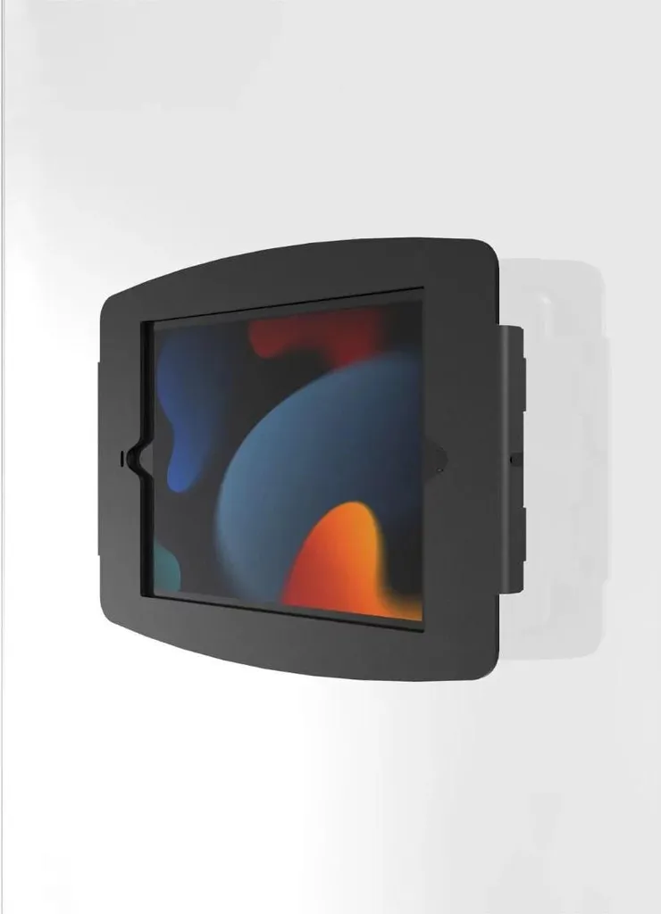 Support Tactile Fixe en Acier Noir Space Passive Stand pour Tablettes