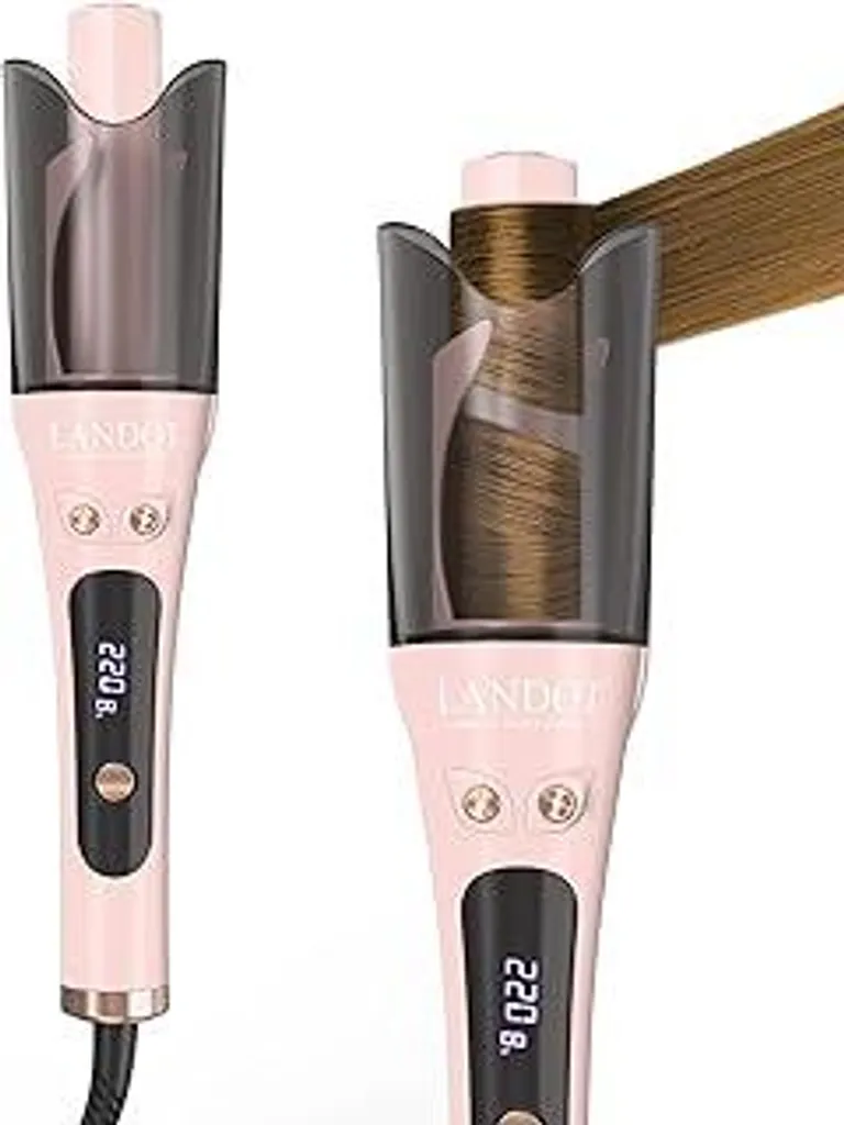 Ferro Capelli Automatico LANDOT Rosa: Onde Perfette Senza Errori