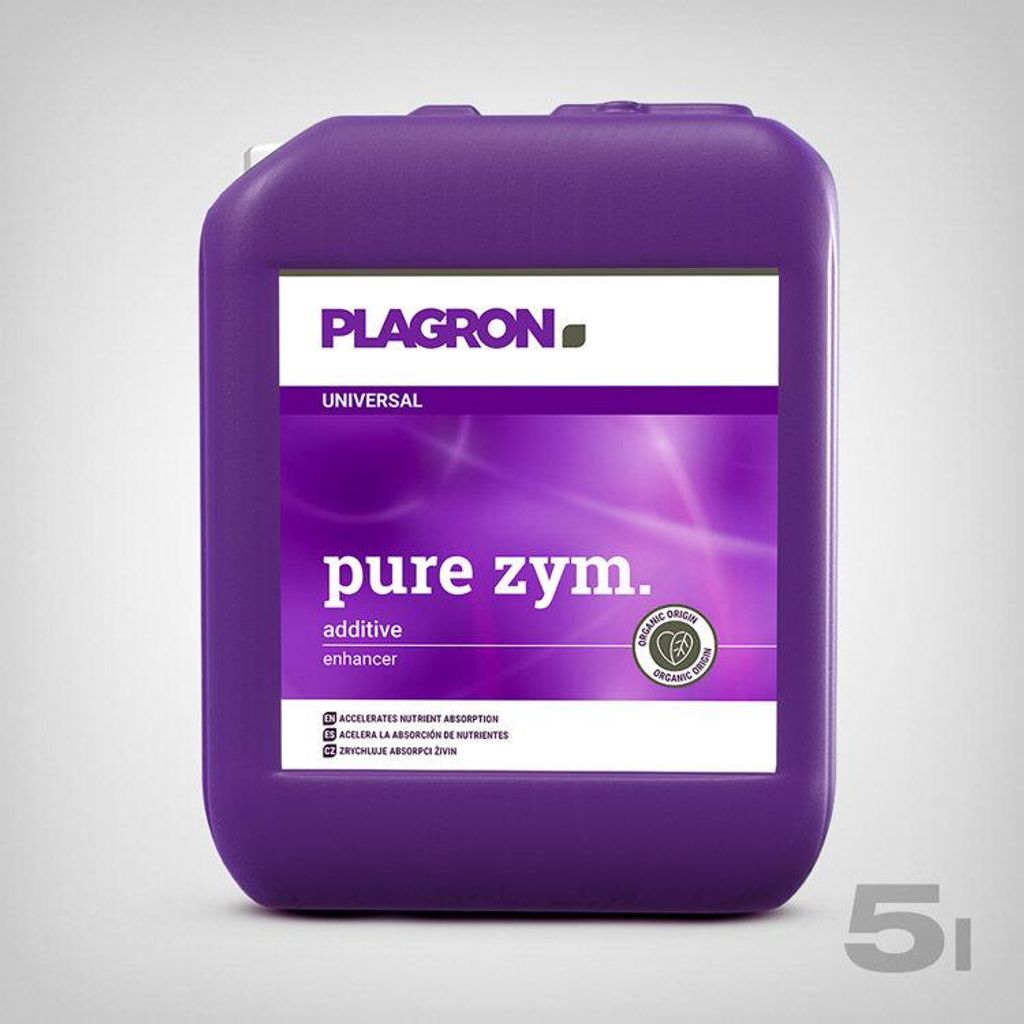Plagron Pure Zym 5L Bodenverbesserer mit Enzymen | Fördert Nährstofffreisetzung und Sauerstoffaufnahme
