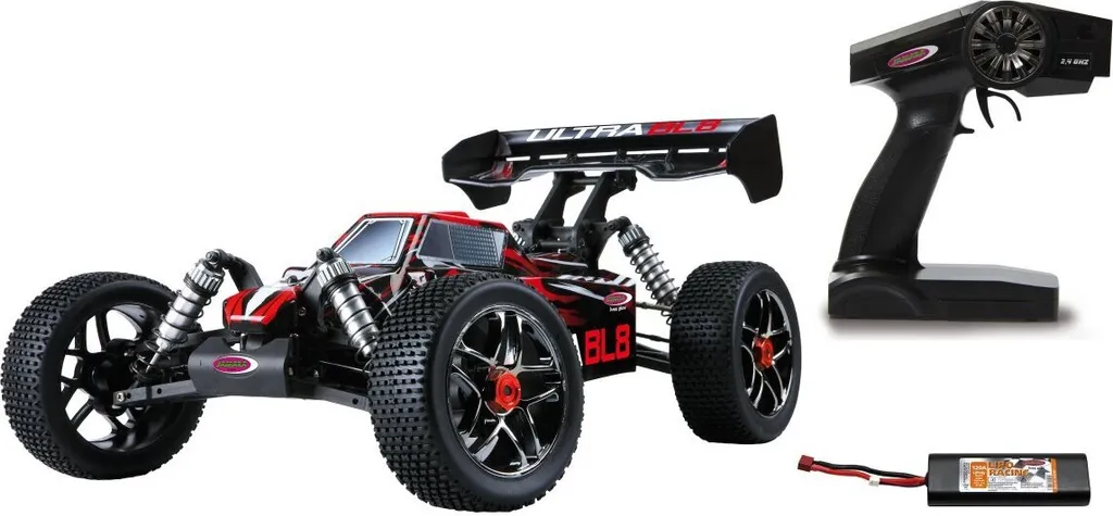 Jamara Ultra BL8 LiPo 4WD 2.4GHz 59730 Buggy Tout-Terrain Haute Vitesse