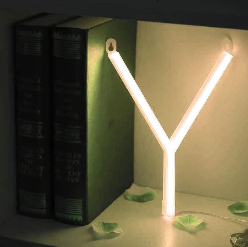 LED NEON Buchstaben - weißes kaltes Licht - Y