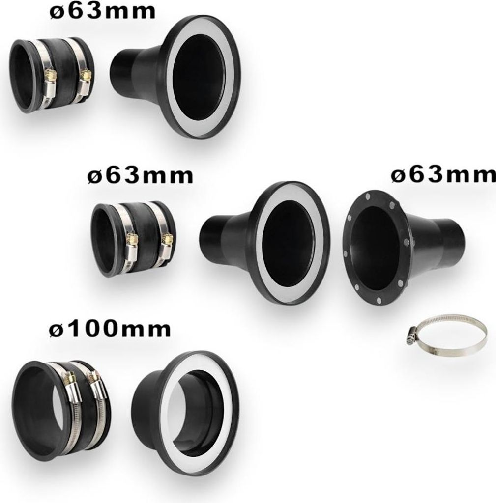 Magnetische Schlauchanschlüsse 63mm für Maschinen