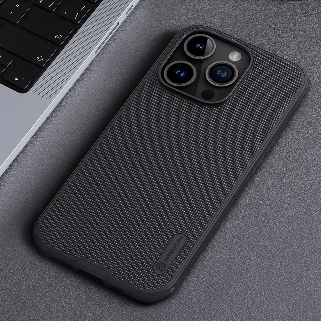 Custodia Nillkin iPhone 15 Pro Nero - Design Professionale e Sicuro - 11