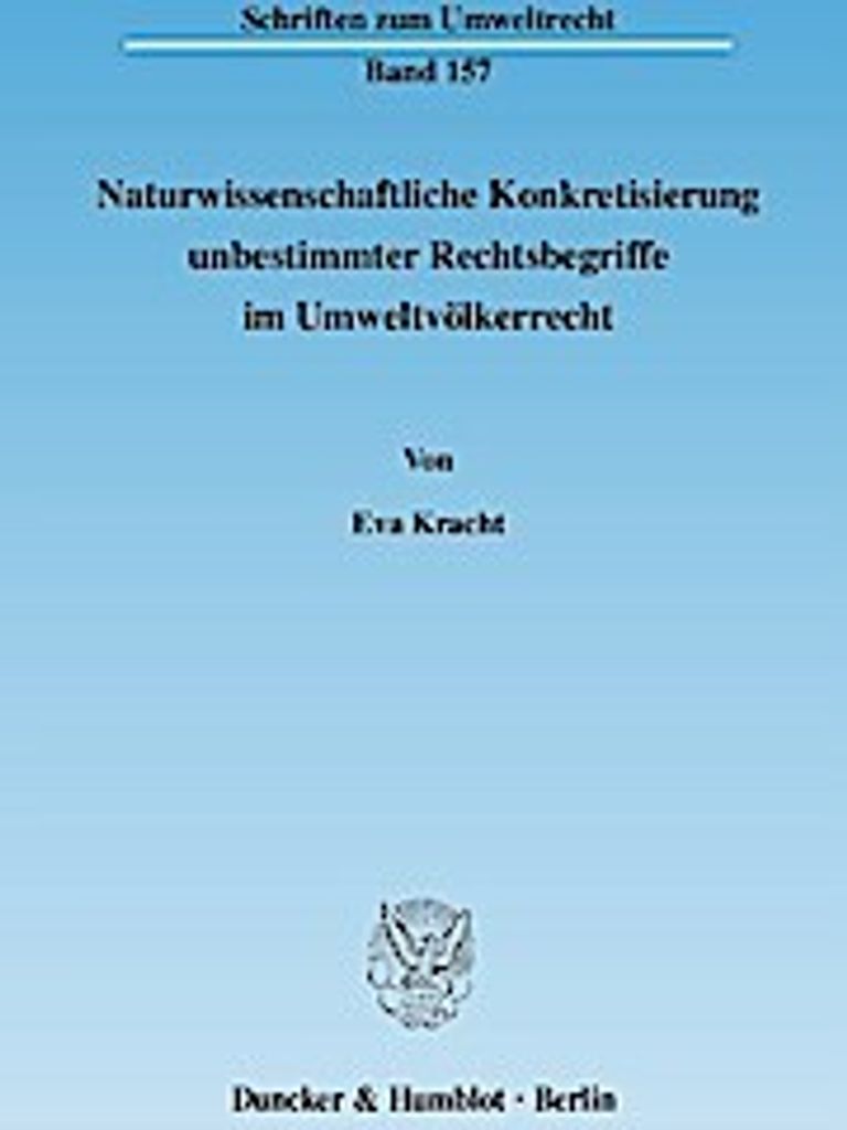 Kracht: Rechtsbegriffe im UmweltvölkerR