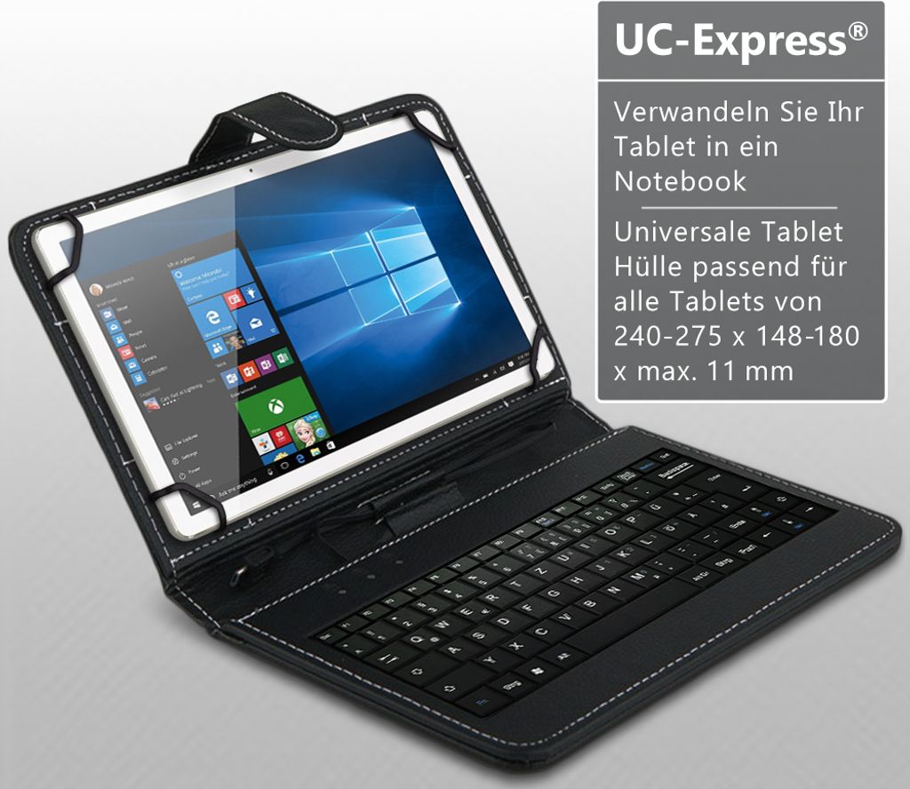 Hülle Tastatur für Samsung Galaxy Tab A9+ / A9 Plus Tasche Produktbild 3