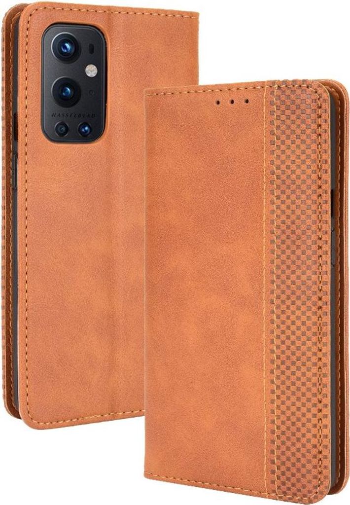 OnePlus 9 Pro Hülle - Coverup Vintage Style Klapphülle - Produktbild 
