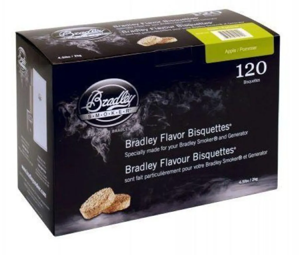 Briquettes de fumage pour fumoir électrique Bradley saveur Pommier x120
