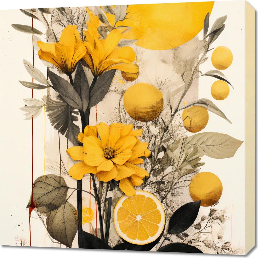 Bild 70x70cm Zitrus Begeisterung