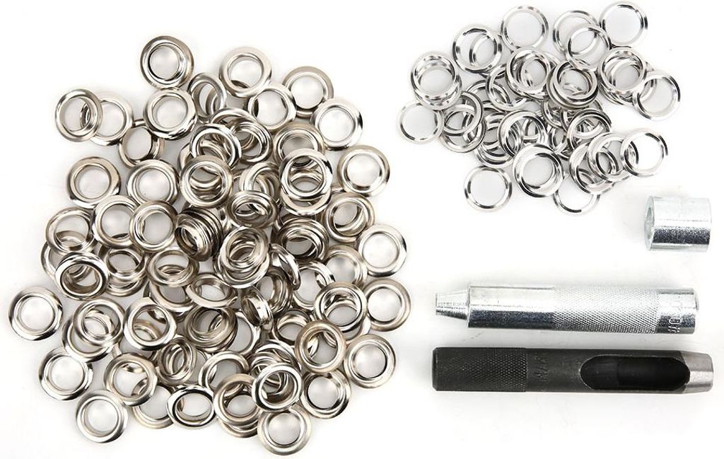 12 mm Metall-Ösen, Nieten, Messing-Ösen-Ösen-Set, Schuhe, Tasche, Kleidung, Zubehör, 12 mm